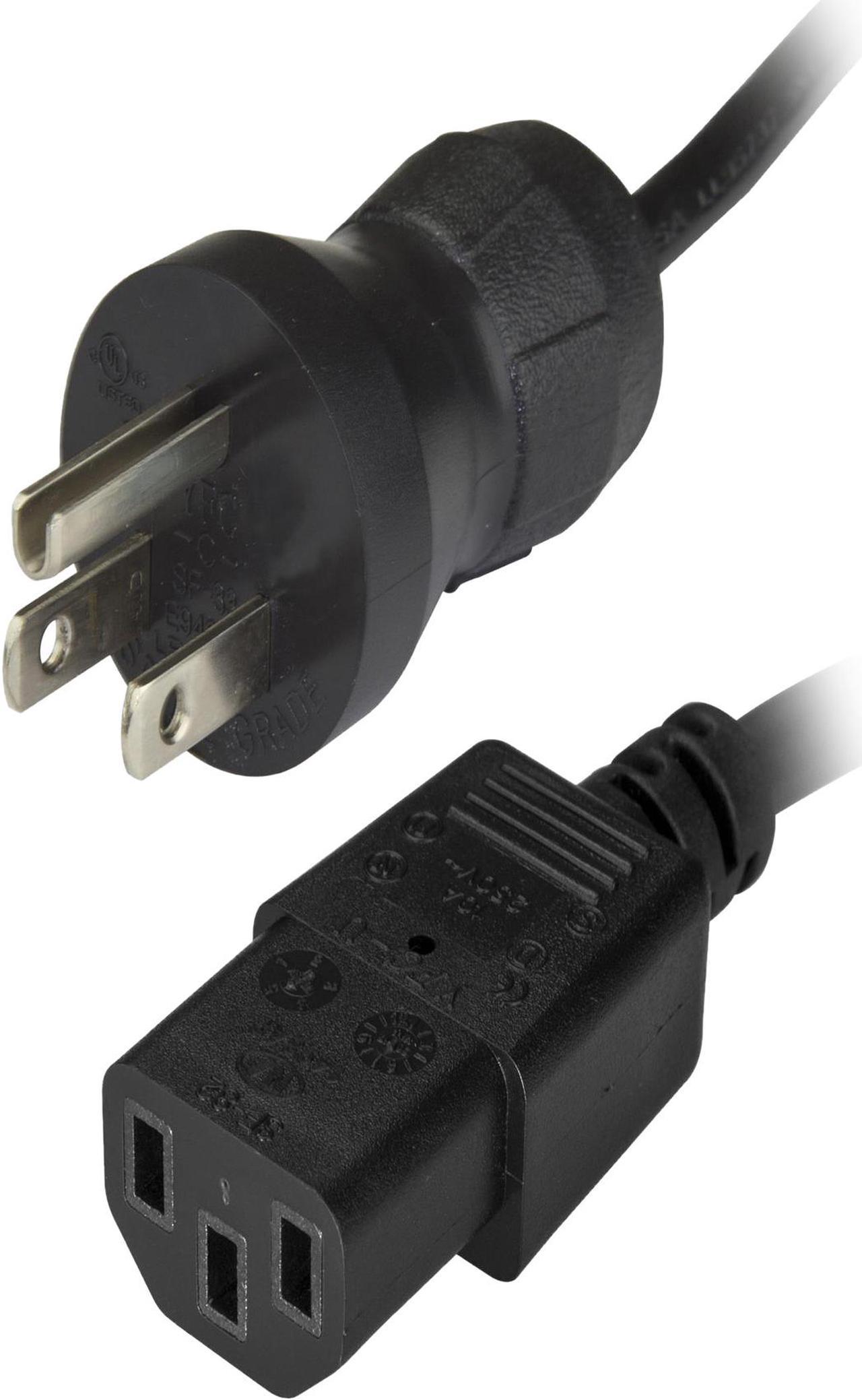 StarTech.com PXTMG1013 3 ft Hospital Grade Power Cord - NEMA 5-15P to C13 - Monitor Power Cable - Power Supply Cord