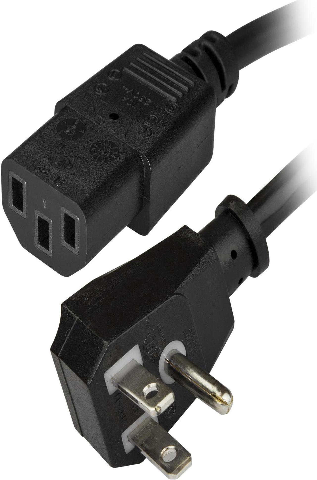 StarTech.com PXTF10115 Power Cord - 15 ft / 4.5m - NEMA 5-15P to C13 - Flat - Computer Power Cord - Power Cable - Power Supply Cord