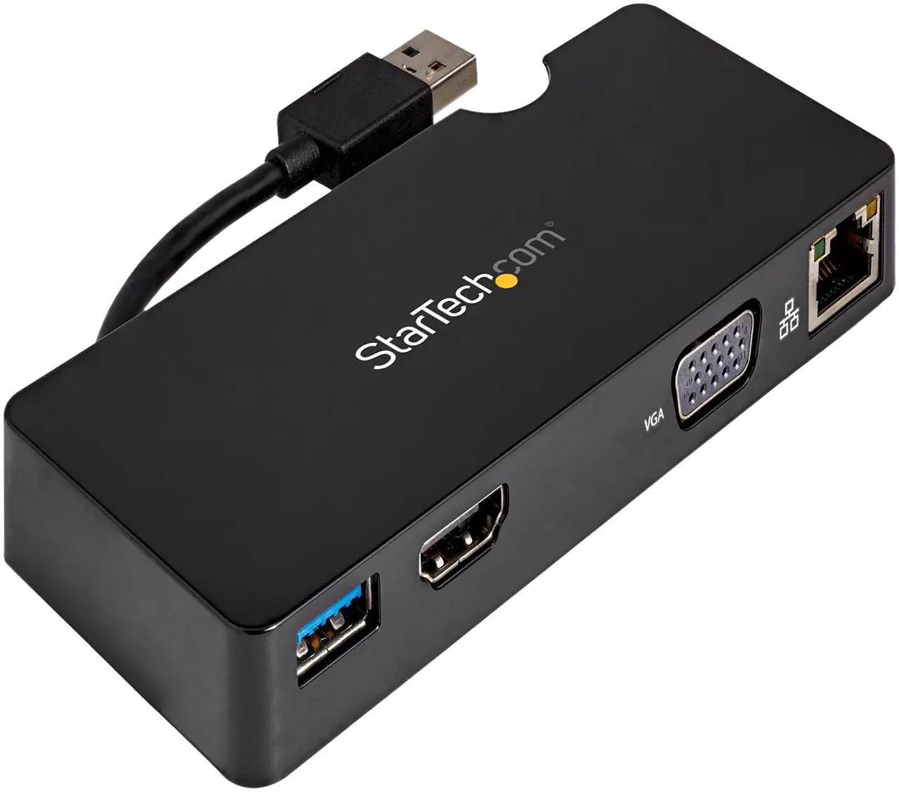Alt view image 2 of 6 - StarTech.com BNDDKT30CAHV USB 3.0 Multiport Adapter + USB-C to USB-A Cable - Mac & Windows - For USB-A or USB-C Laptops - HDMI & VGA - 1xA Port - GbE