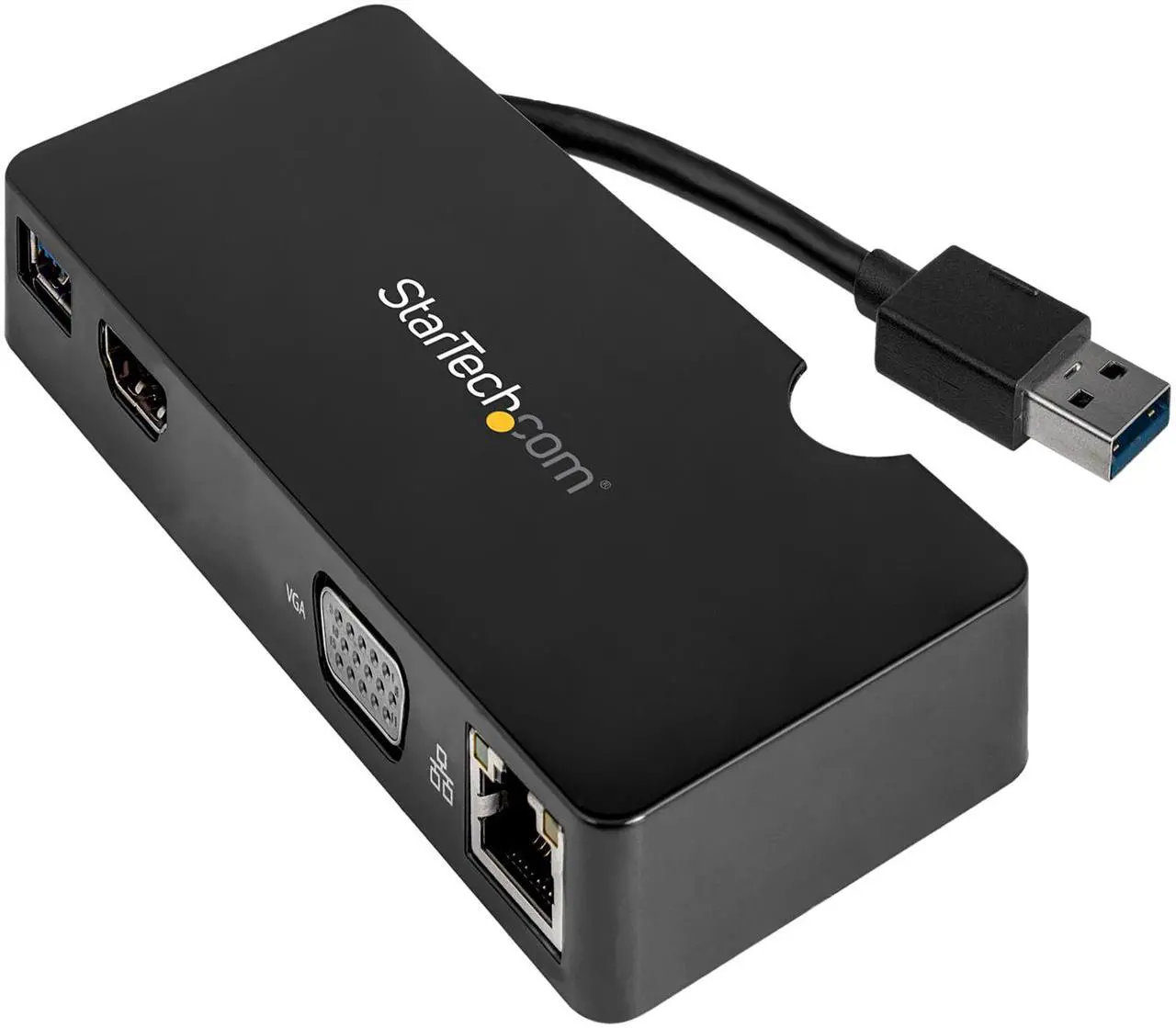 Alt view image 3 of 6 - StarTech.com BNDDKT30CAHV USB 3.0 Multiport Adapter + USB-C to USB-A Cable - Mac & Windows - For USB-A or USB-C Laptops - HDMI & VGA - 1xA Port - GbE