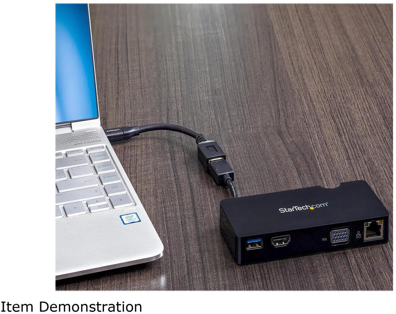 Alt view image 6 of 6 - StarTech.com BNDDKT30CAHV USB 3.0 Multiport Adapter + USB-C to USB-A Cable - Mac & Windows - For USB-A or USB-C Laptops - HDMI & VGA - 1xA Port - GbE