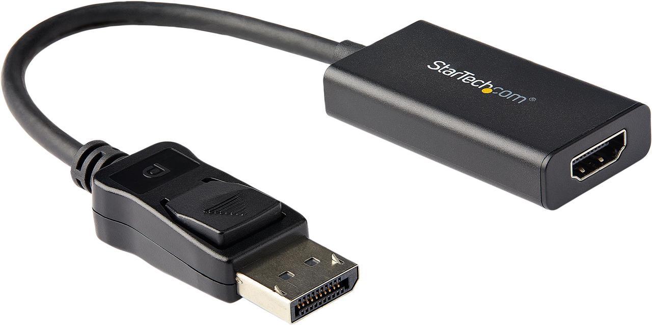 StarTech.com DP2HD4K60H DisplayPort to HDMI Adapter with HDR - 4K 60Hz - Black - DP to HDMI Converter