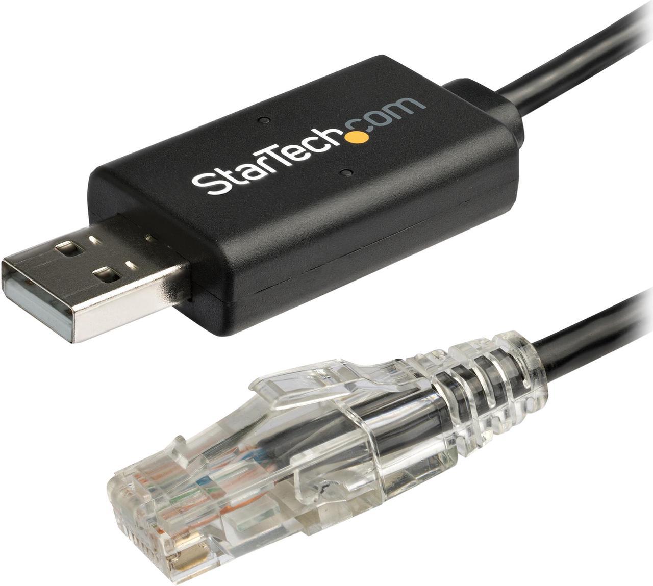 StarTech.com 6 ft. / 1.8 m Cisco USB Console Cable - USB to RJ45 Rollover Cable - Transfer rates up to 460Kbps - M/M - Windows&reg;, Mac and Linux&reg; Compatible