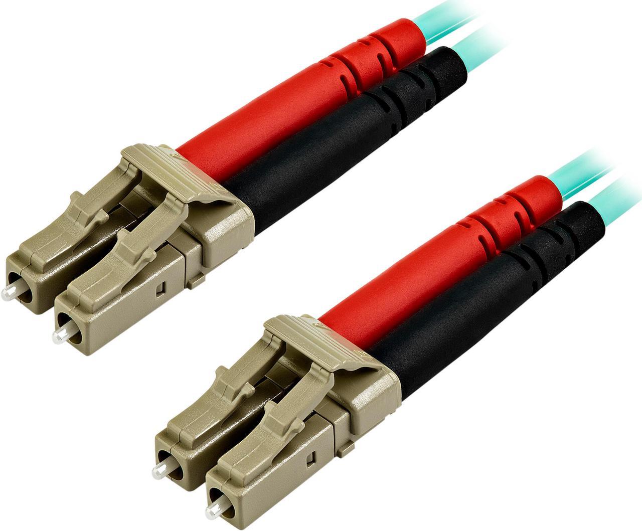 StarTech.com A50FBLCLC7 7m OM3 LC to LC Multimode Duplex Fiber Optic Patch Cable - Aqua - 50/125 - LSZH Fiber Optic Cable - 10Gb (A50FBLCLC7)