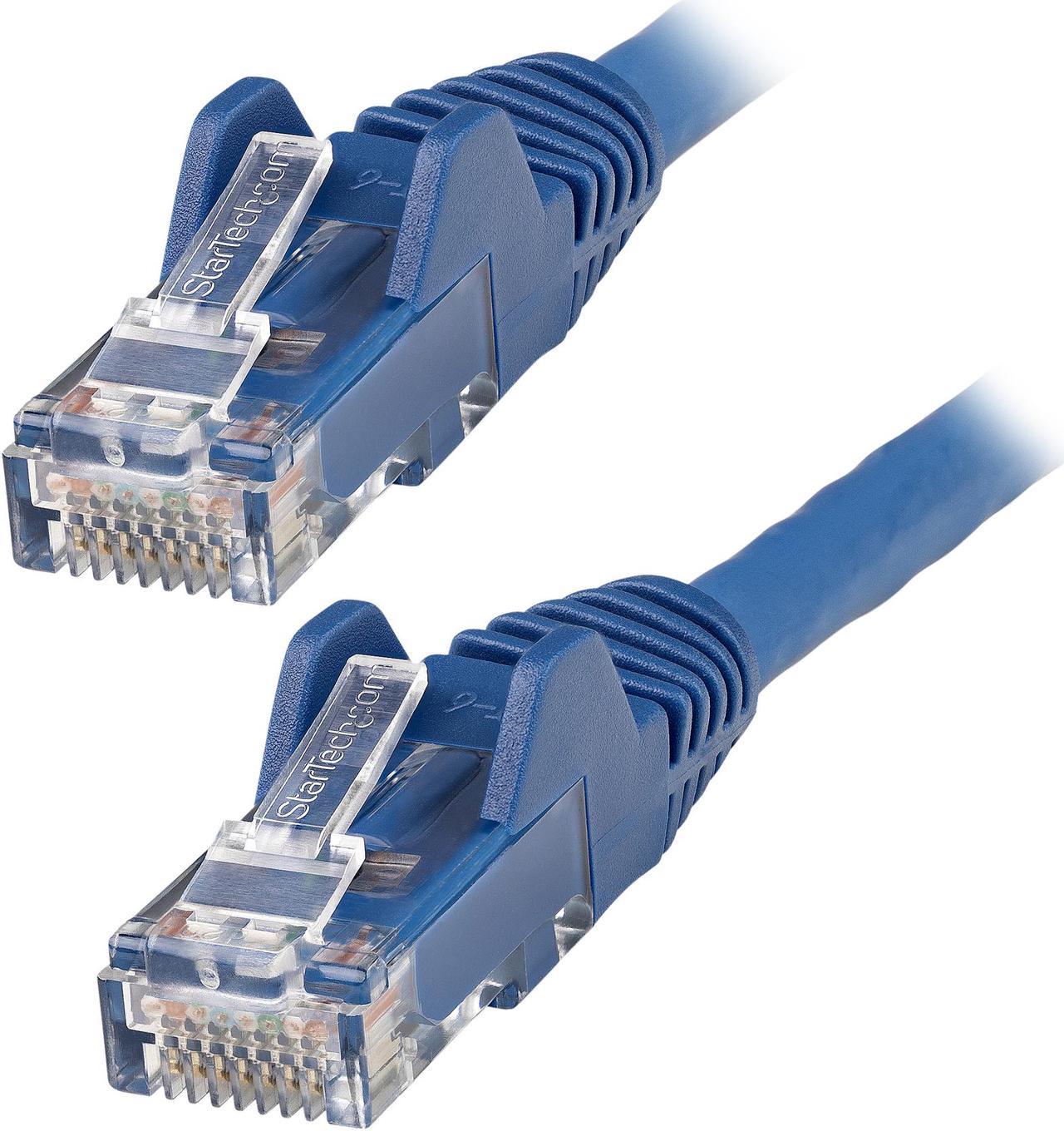 StarTech.com N6LPATCH6INBL 6in (15cm) CAT6 Ethernet Cable - LSZH (Low Smoke Zero Halogen) - 10 Gigabit 650MHz 100W PoE RJ45 UTP Network Patch Cord Snagless w/Strain Relief - Blue CAT 6, ETL Verified (N6LPATCH6INBL)