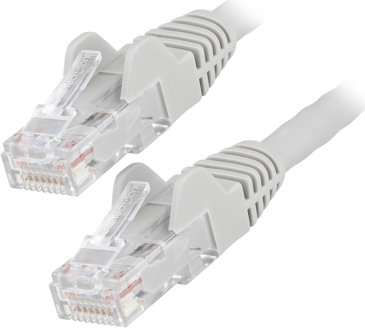 StarTech.com N6LPATCH6GR 6ft (1.8m) CAT6 Ethernet Cable - LSZH (Low Smoke Zero Halogen) - 10 Gigabit 650MHz 100W PoE RJ45 UTP Network Patch Cord Snagless w/Strain Relief - Gray CAT 6, ETL Verified (N6LPATCH6GR)