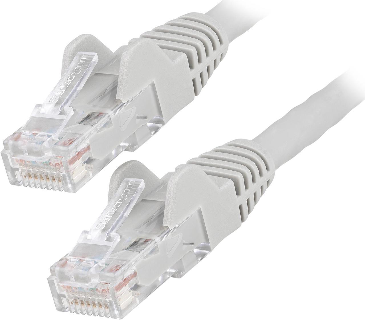 20ft (6m) LSZH CAT6 Ethernet Cable, 10 Gigabit Snagless RJ45 100W PoE Patch Cord, CAT 6 10GbE UTP Network Cable w/Strain Relief, Gray/Fluke Tested/ETL/Low Smoke Zero Halogen - Category 6, 24AWG