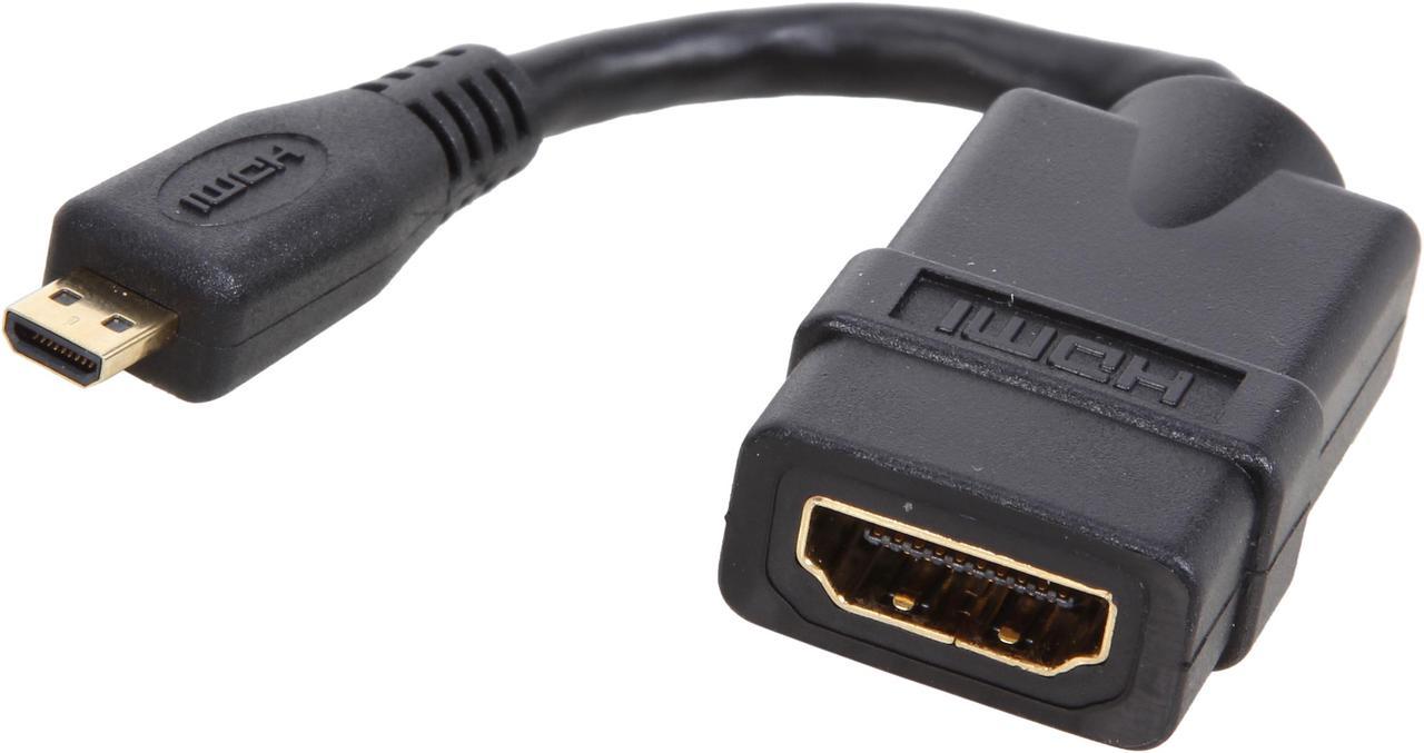 StarTech.com HDADFM5IN No 5in High Speed HDMI Adapter Cable with Ethernet to HDMI Micro - F/M