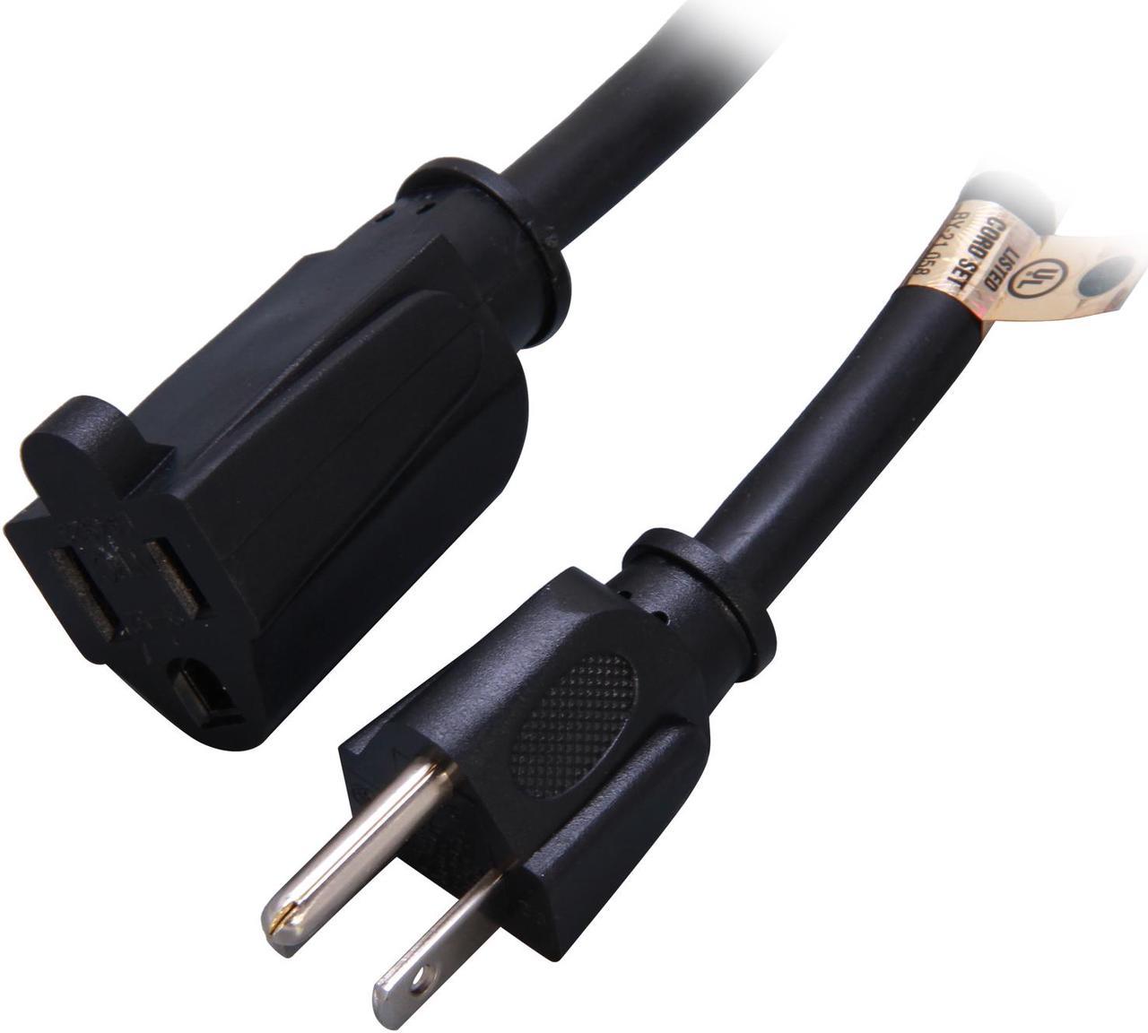 StarTech.com PAC1011410 10 ft Power Extension Cord - NEMA 5-15R to NEMA 5-15P - 14 AWG Power Cable - 125 Volts at 15 Amps - SJT - 10ft