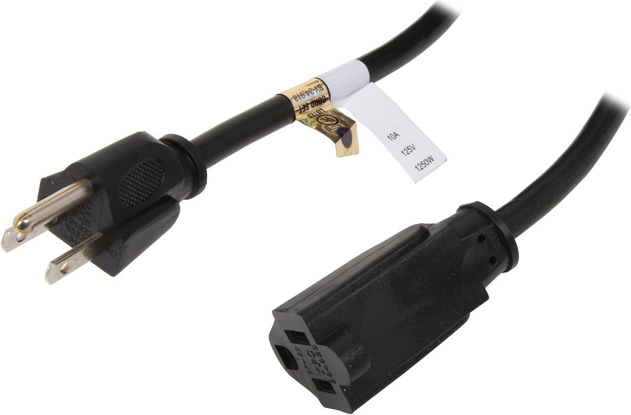 StarTech.com Model PAC10120 20 ft. Power Cord Extension - NEMA 5-15R to NEMA 5-15P