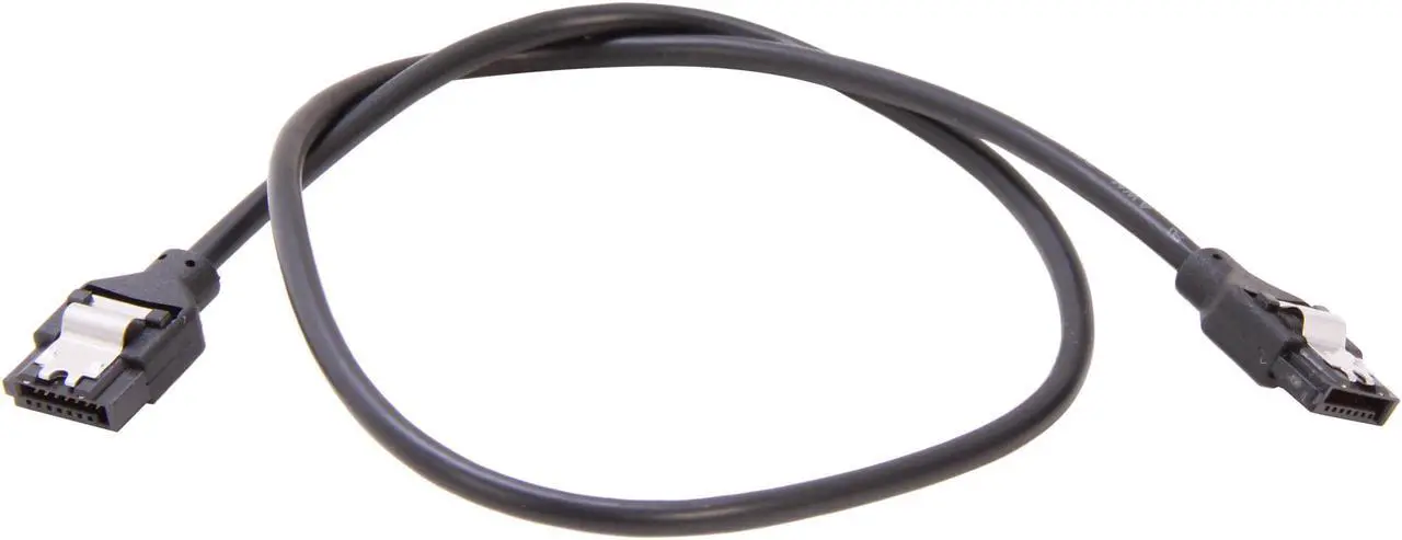 Alt view image 2 of 3 - StarTech.com LSATARND18 1.5 ft. Latching Round SATA Cable Male to Male
