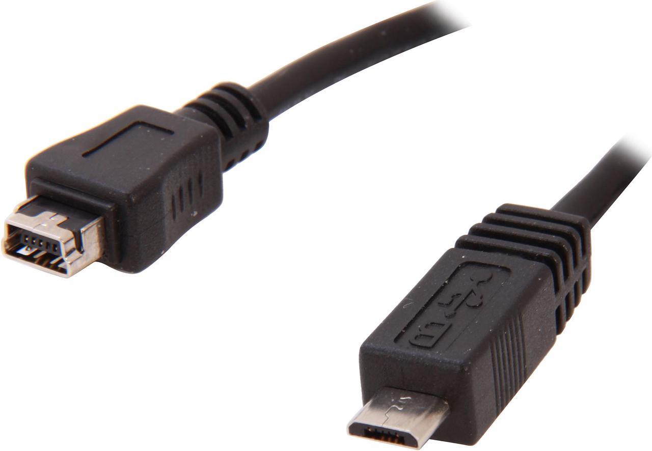 StarTech.com UUSBMUSBMF6 Black Micro USB to Mini USB Adapter Cable