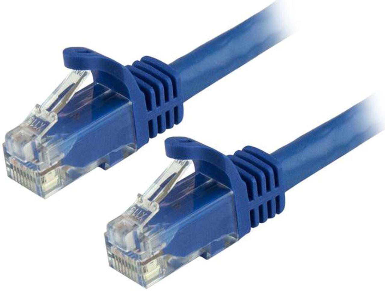 StarTech N6PATCH6INBL 6in Blue Cat6 Patch Cable with Snagless RJ45 Connectors - Short Ethernet Cable - 6 inch Cat 6 UTP Cable