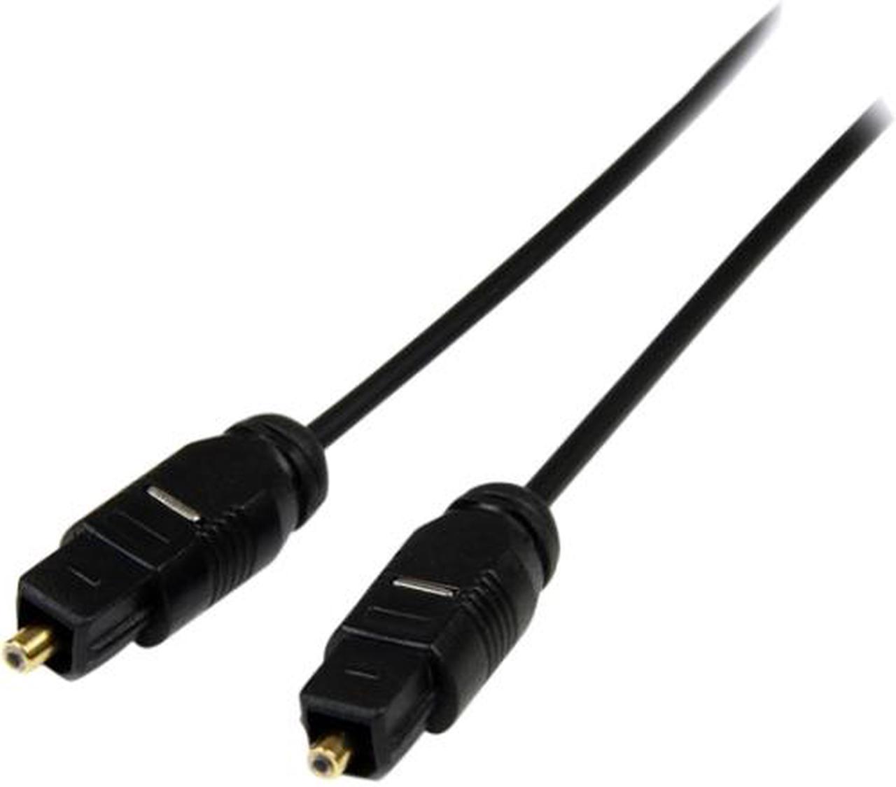 StarTech.com 15 ft Thin Toslink Digital Optical SPDIF Audio Cable