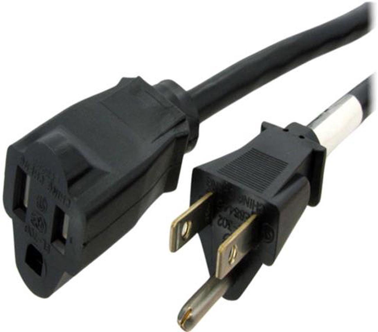 StarTech.com PAC1013 3 ft Power Extension Cord - NEMA 5-15R to NEMA 5-15P - 16 AWG Power Extension Cable Cord - 125 Volts at 13 Amps - SJT - 3ft