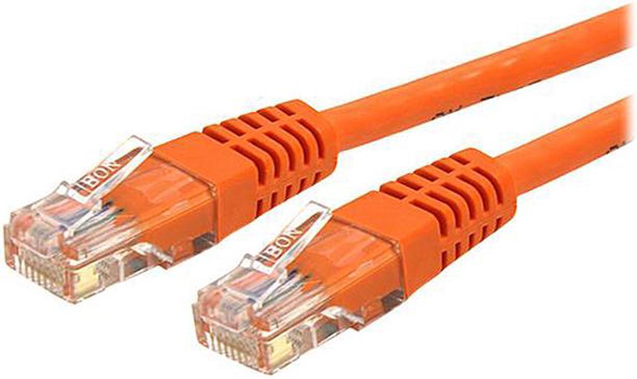 StarTech.com C6PATCH15OR 15 ft. Cat 6 Orange Molded UTP Gigabit Patch Cable