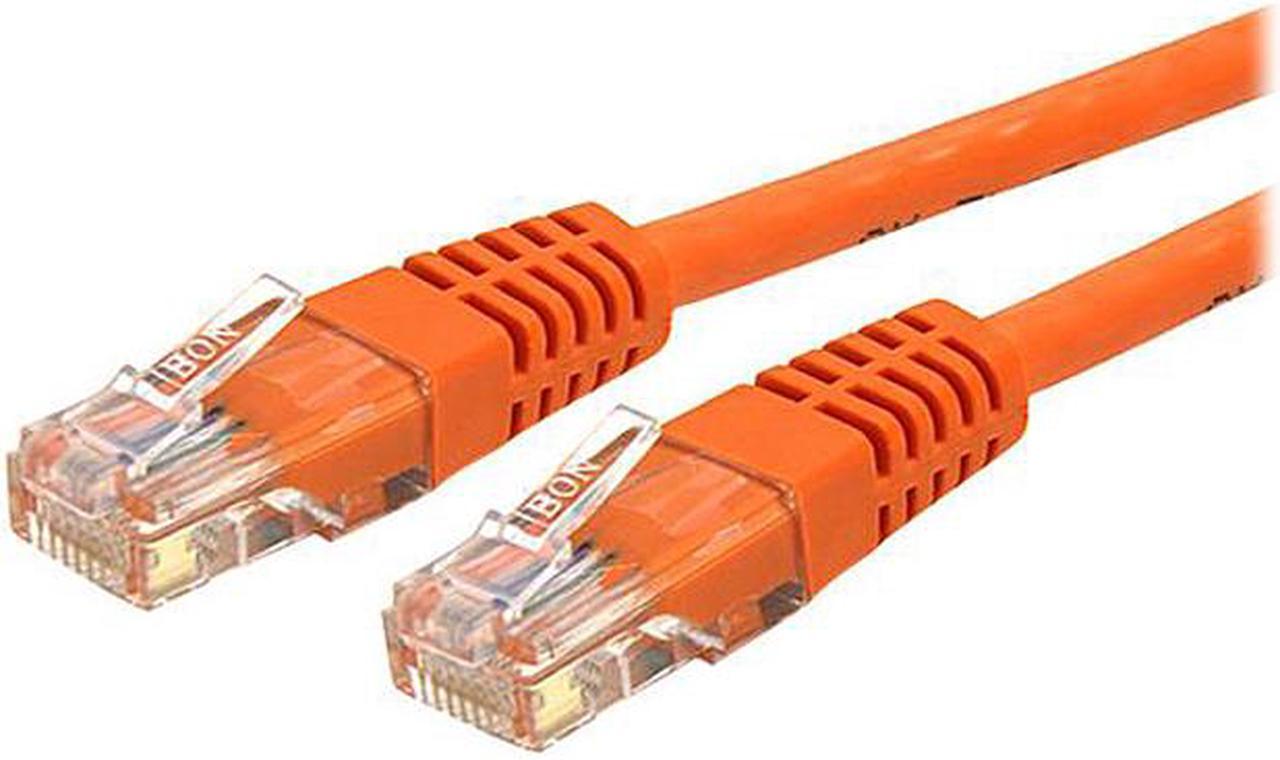 StarTech.com C6PATCH25OR 25 ft. Cat 6 Orange Molded UTP Gigabit Patch Cable