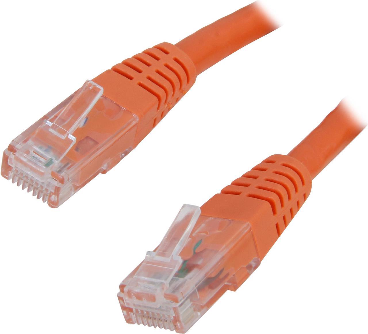 StarTech.com C6PATCH35OR 35 ft. Cat 6 Orange Molded RJ45 UTP Gigabit Patch Cable