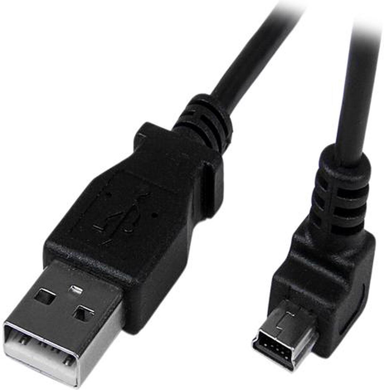 StarTech USBAMB2MD 2m Mini USB A to Down Angle Mini B Cable - Black