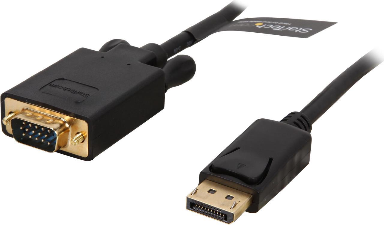 StarTech DP2VGAMM3B 3 ft. DisplayPort to VGA Adapter Cable - DP to VGA Video Converter - Active DisplayPort to VGA Cable for PC 1920 x 1200 - Black