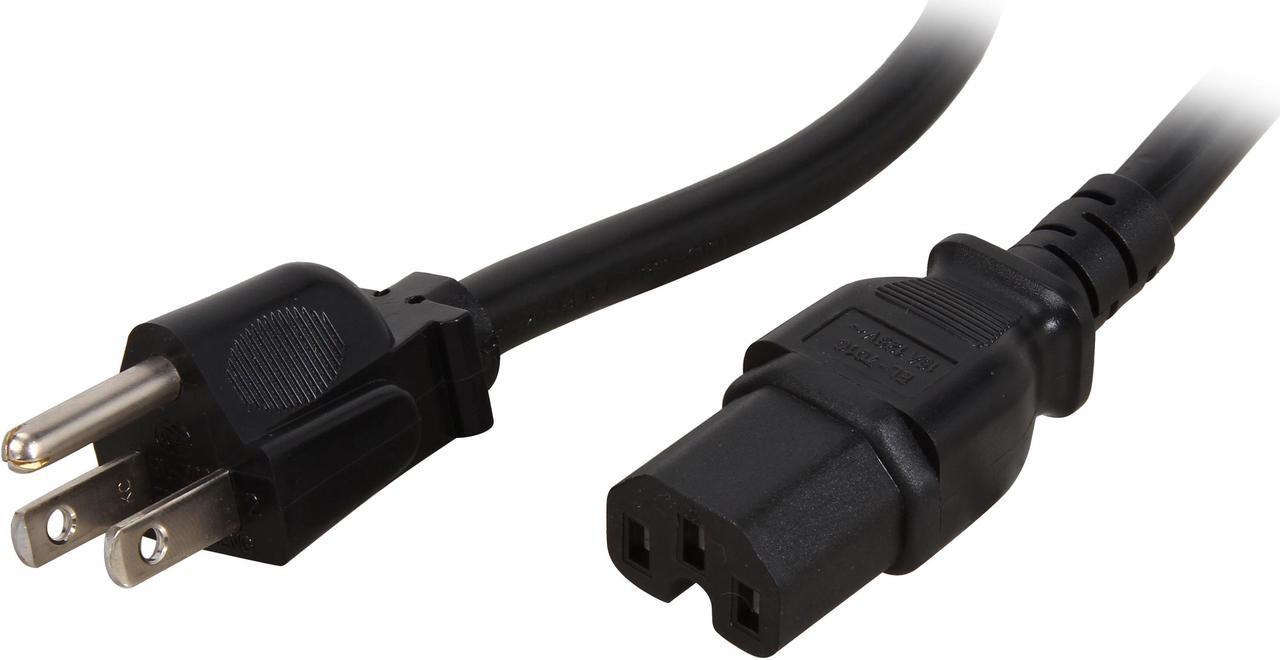 StarTech.com Model PXT515C154 4 ft. Heavy Duty 14 AWG Computer Power Cord - NEMA5-15P to C15 Male to Male