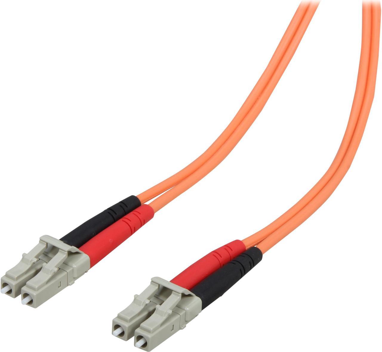 StarTech.com 50FIBPLCLC3 9.8 ft [3 m] OFNP Plenum Multimode 50/125 Duplex Fiber Patch Cable LC - LC Male to Male