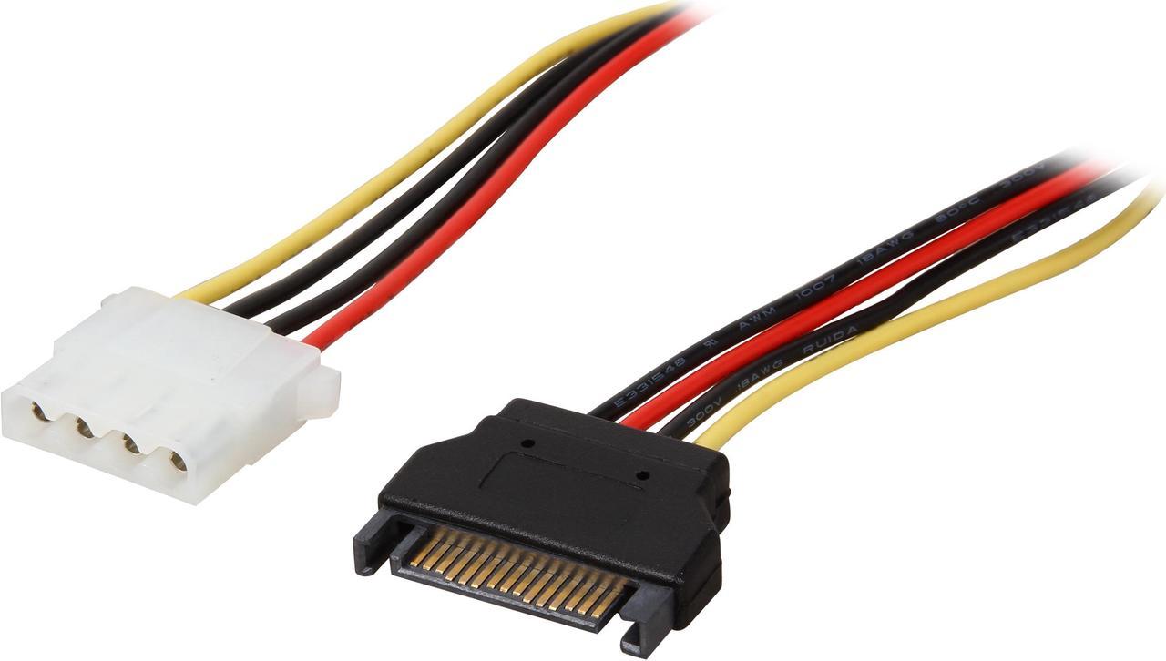 StarTech.com LP4SATAFM12 1 ft. SATA to Molex LP4 Power Cable Adapter