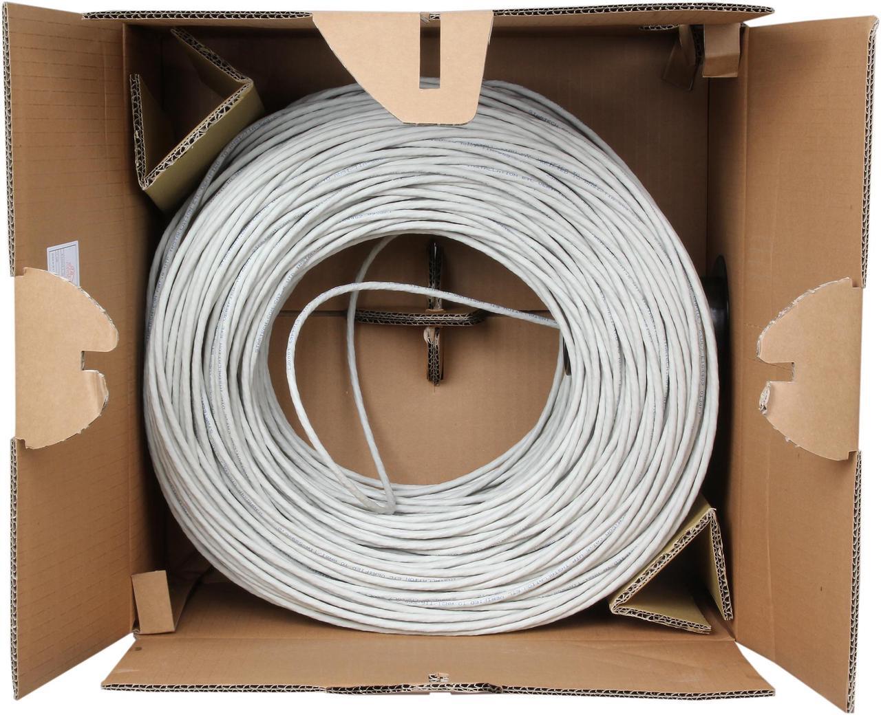 Alt view image 3 of 3 - StarTech.com WIRC6CMPGRY 1000 ft. Cat 6 Gray Roll of Gray Plenum CMP Cat 6 Solid UTP Bulk Cable