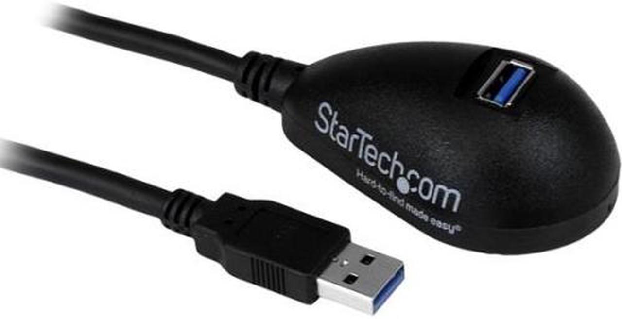 StarTech.com 5 ft Black Desktop SuperSpeed USB 3.0 Extension Cable - A to A M/F