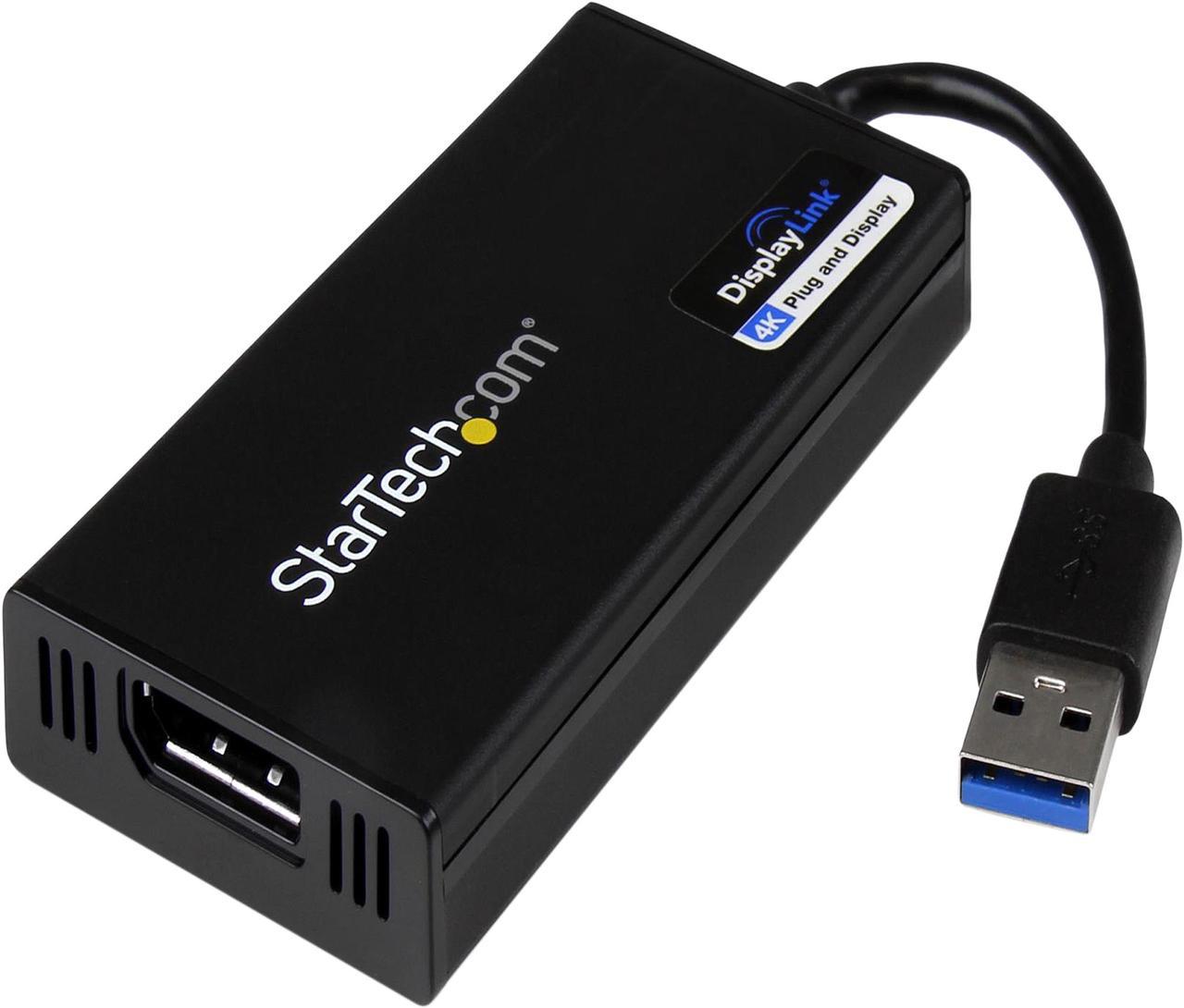 StarTech.com USB32DP4K USB 3.0 to 4K DisplayPort External Multi Monitor Graphics Adapter - DisplayLink Certified - USB 3.0 Video Card - Ultra HD 4K