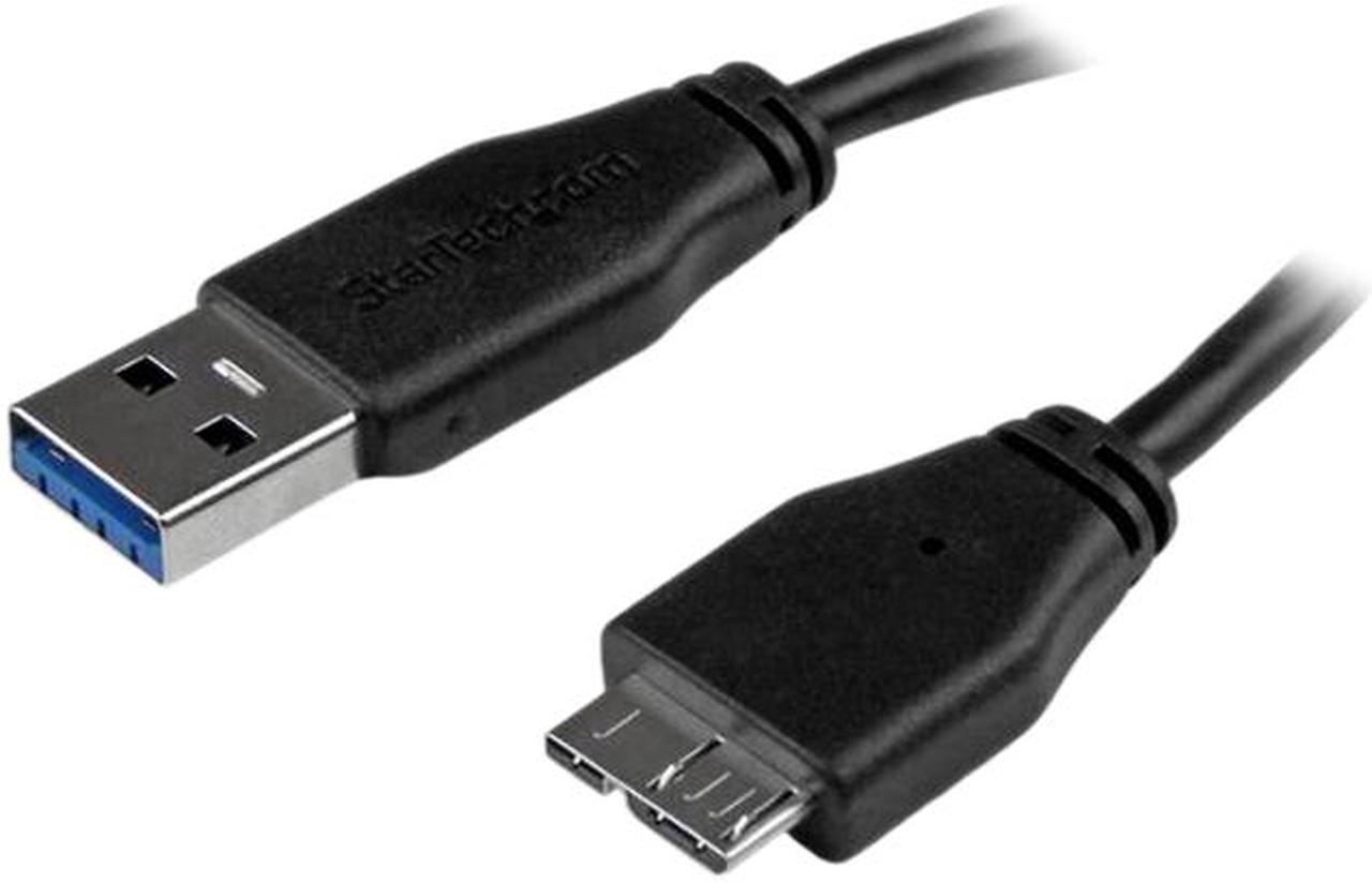 StarTech.com 3m (10ft) Slim SuperSpeed USB 3.0 A to Micro B Cable - M/M