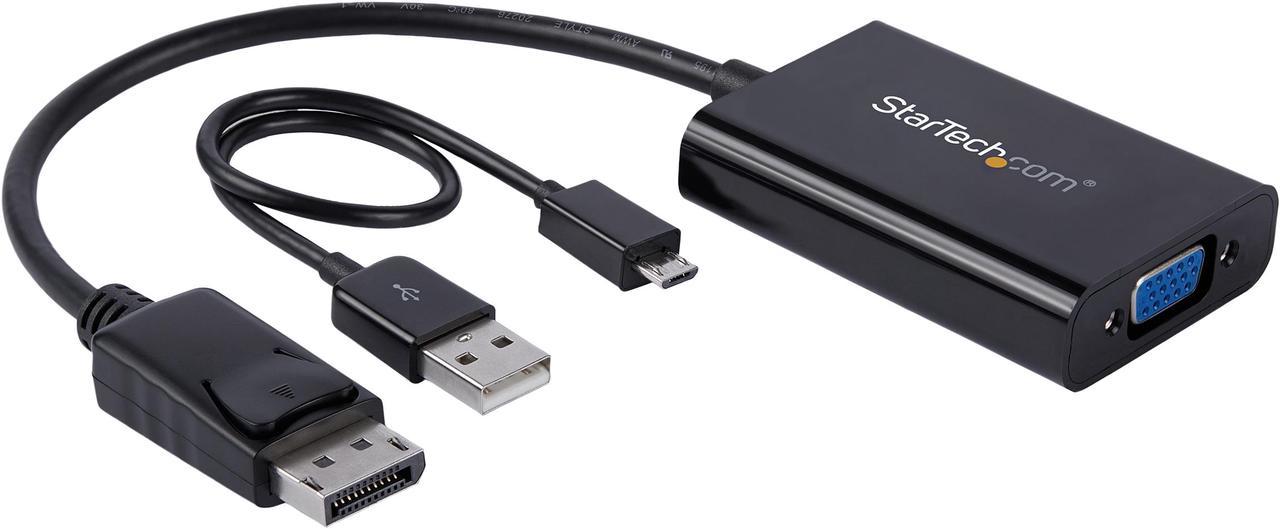 StarTech.com DP2VGAA DisplayPort to VGA Adapter with Audio - DP to VGA Converter - 1920x1200