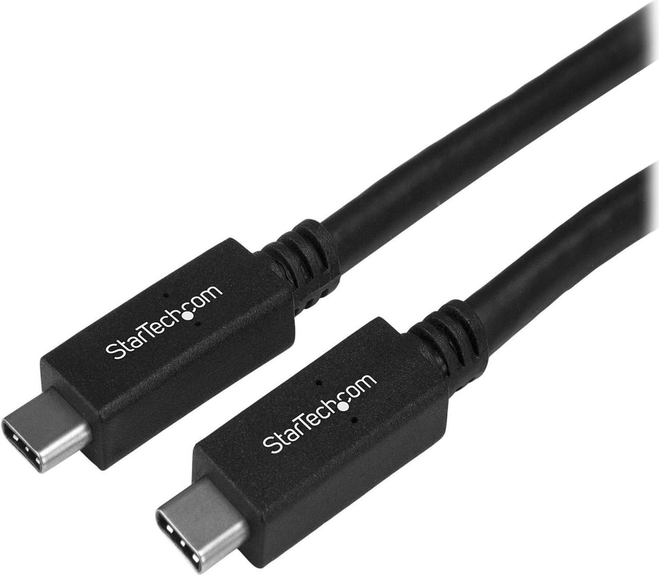 StarTech USB31CC1M USB C Cable - 3 ft. / 1m - 10 Gbps - 4K - USB-IF - Charge and Sync - USB Type C to Type C Cable - USB Type C Cable