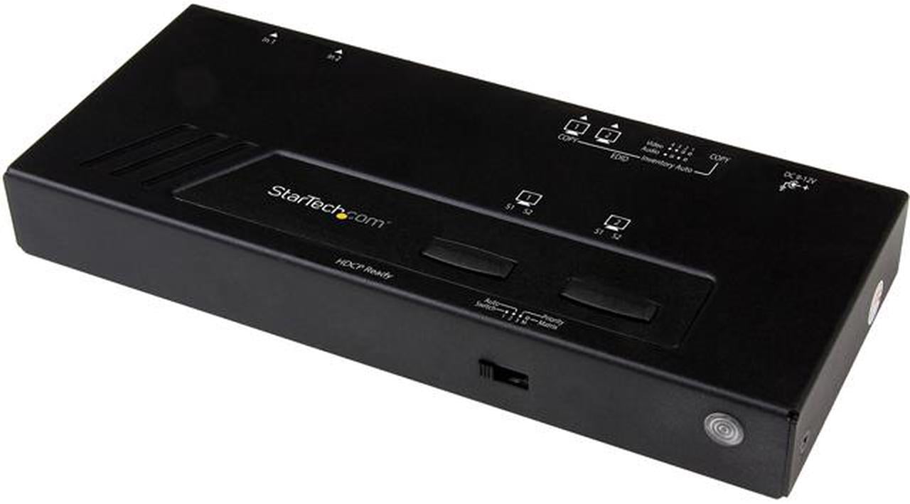 StarTech.com VS222HD4K 2x2 HDMI Matrix Switch - 4K with Fast Switching and Auto-Sensing