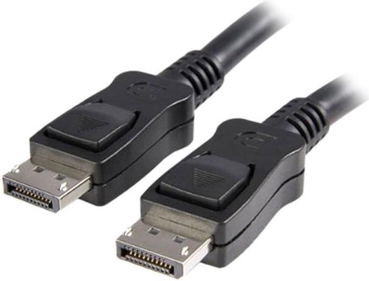 StarTech DISPL7M 23 ft. Black Connector A: 1 x DisplayPort (20 pin) Latching Male  Connector B: 1 x DisplayPort (20 pin) Latching Male DisplayPort Cable with Latches - M/M M-M