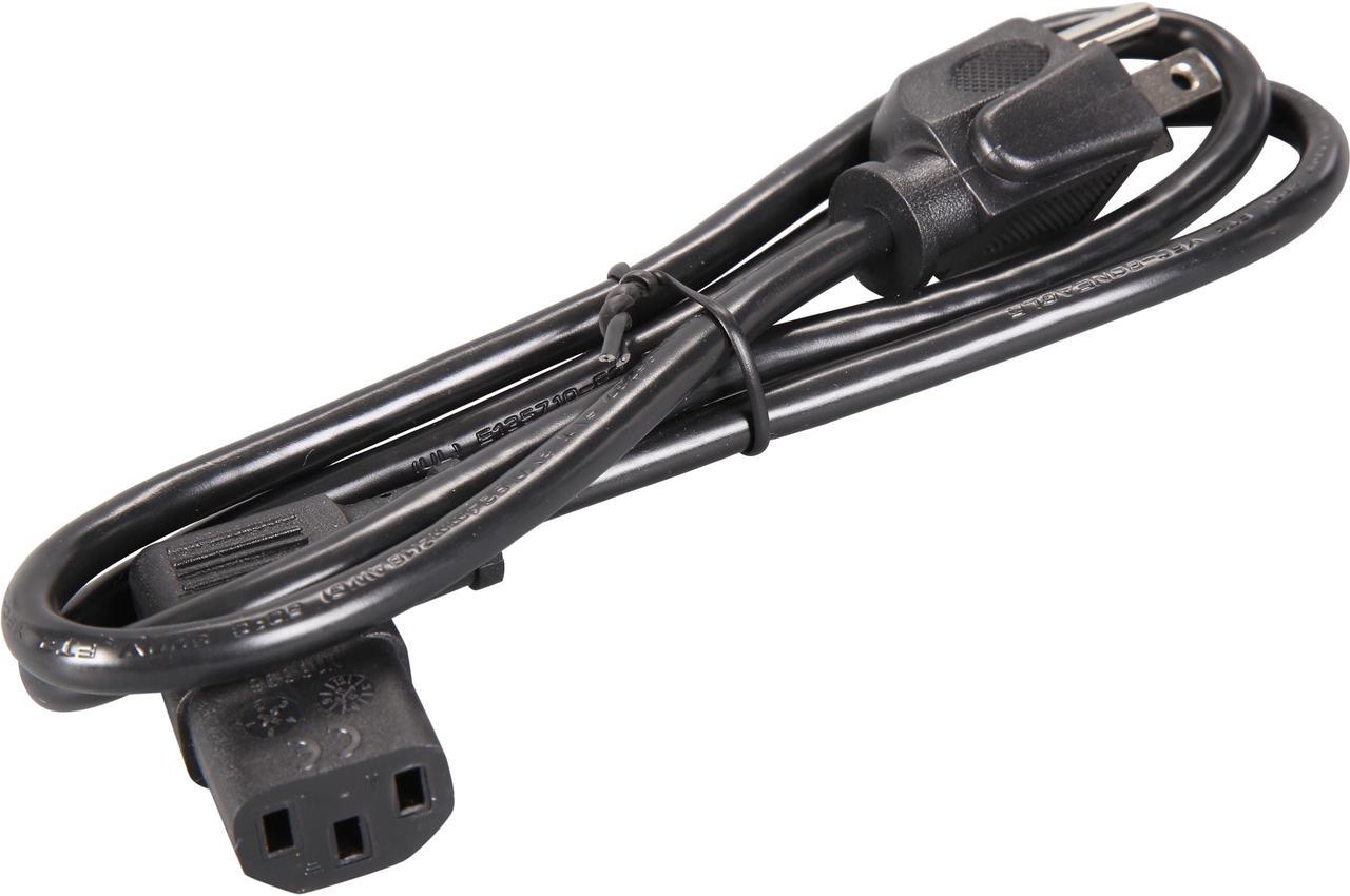 StarTech.com PXT101L3 3 ft. Computer Power Cord - NEMA 5-15P to Right-Angle C13