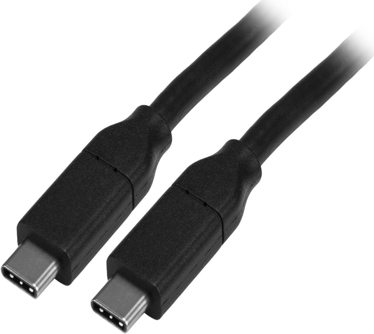 StarTech.com USB2C5C4M 4m USB C Cable w/ PD - 13ft USB Type C Cable - 5A Power Delivery - USB 2.0 USB-IF Certified - USB 2.0 Type-C Cable - 100W/5A