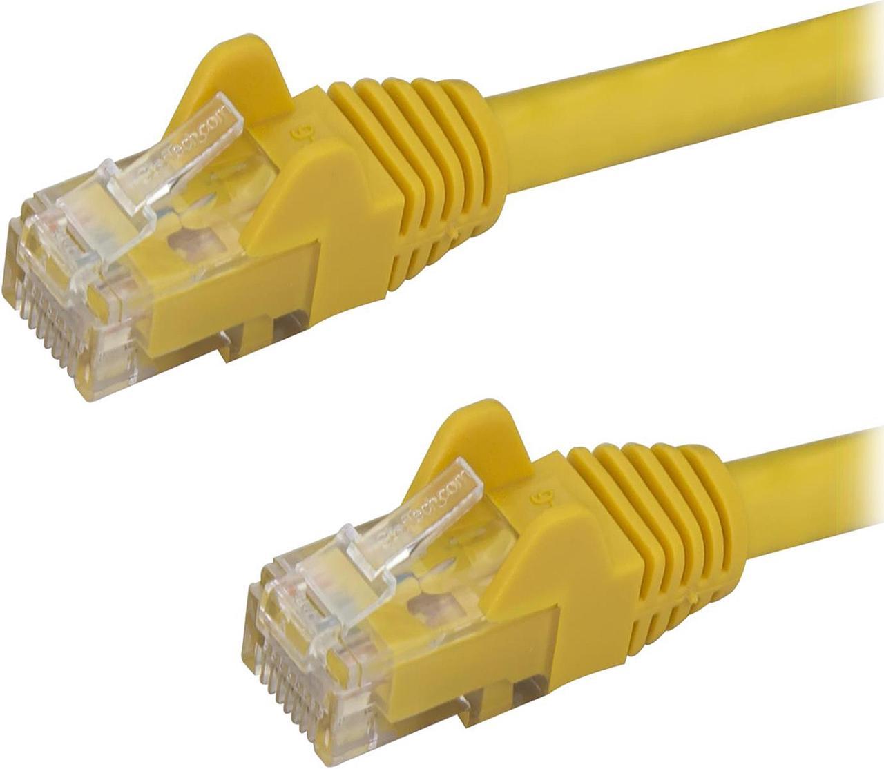 StarTech N6PATCH5YL 5 ft. Yellow Cat6 Patch Cable with Snagless RJ45 Connectors - Cat6 Ethernet Cable - 5 ft. Cat6 UTP Cable