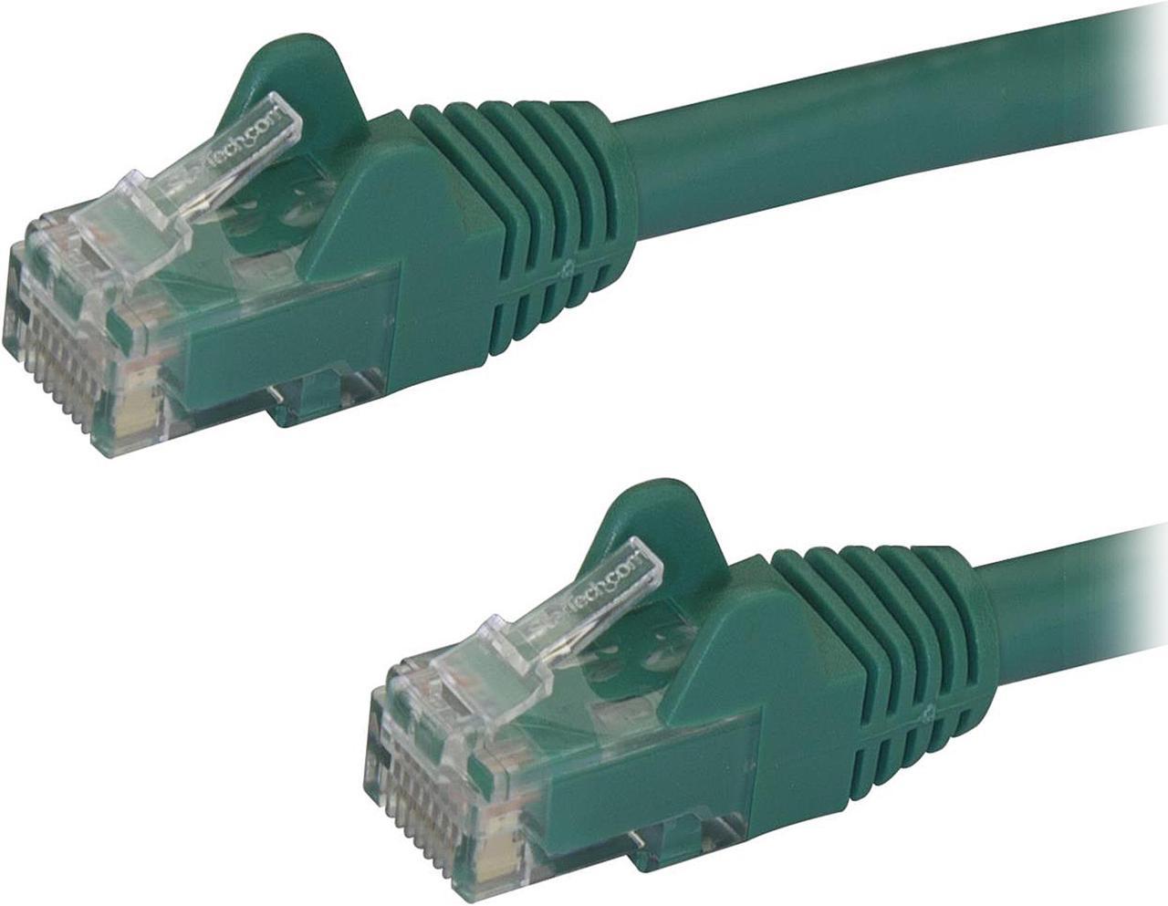 StarTech N6PATCH8GN 8 ft. Green Cat6 Cable with Snagless RJ45 Connectors - Cat6 Ethernet Cable - 8 ft. UTP Cat 6 Patch Cable