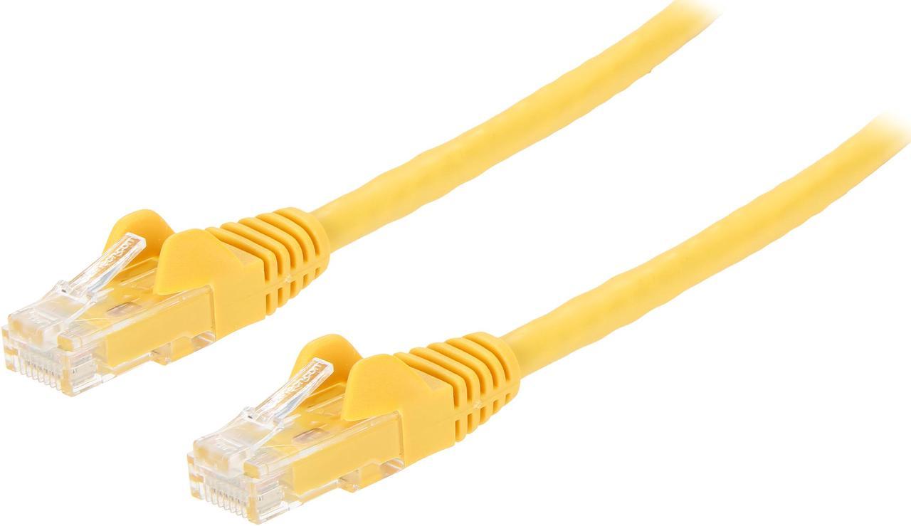 StarTech N6PATCH1YL StarTech.com Cat6 Patch Cable - 1 ft. - Yellow Ethernet Cable - Snagless RJ45 Cable - Ethernet Cord - Cat 6 Cable - 1 ft.