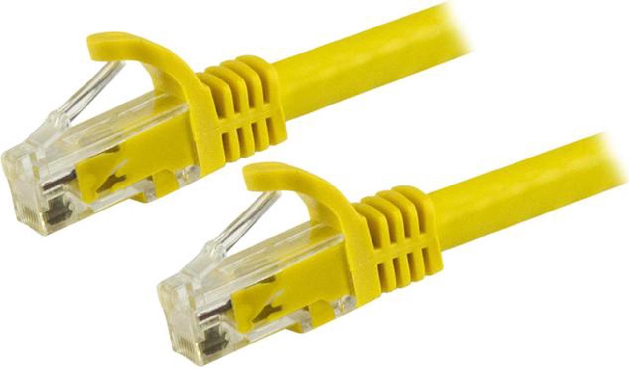 StarTech N6PATCH6INYL StarTech.com Cat6 Patch Cable - 6 in - Yellow Ethernet Cable - Snagless RJ45 Cable - Ethernet Cord - Cat 6 Cable - 6in