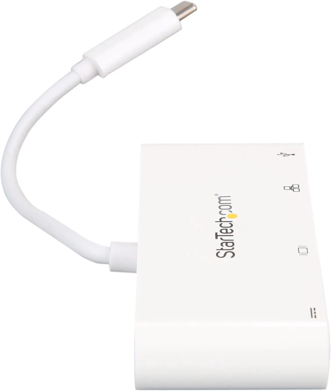 Alt view image 4 of 7 - StarTech.com DKT30CDVPD USB C Multiport Adapter - with Power Delivery (USB PD) - USB C to USB 3.0 / DVI / Gigabit Ethernet - USB-C Hub