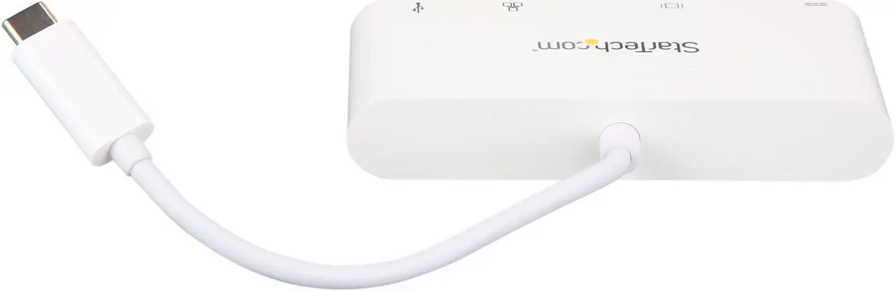 Alt view image 5 of 7 - StarTech.com DKT30CDVPD USB C Multiport Adapter - with Power Delivery (USB PD) - USB C to USB 3.0 / DVI / Gigabit Ethernet - USB-C Hub