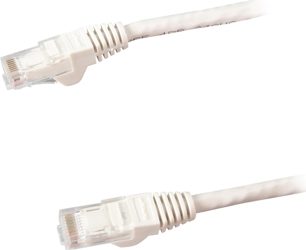 StarTech N6PATCH2WH StarTech.com Cat6 Patch Cable - 2 ft - White Ethernet Cable - Snagless RJ45 Cable - Ethernet Cord - Cat 6 Cable - 2ft