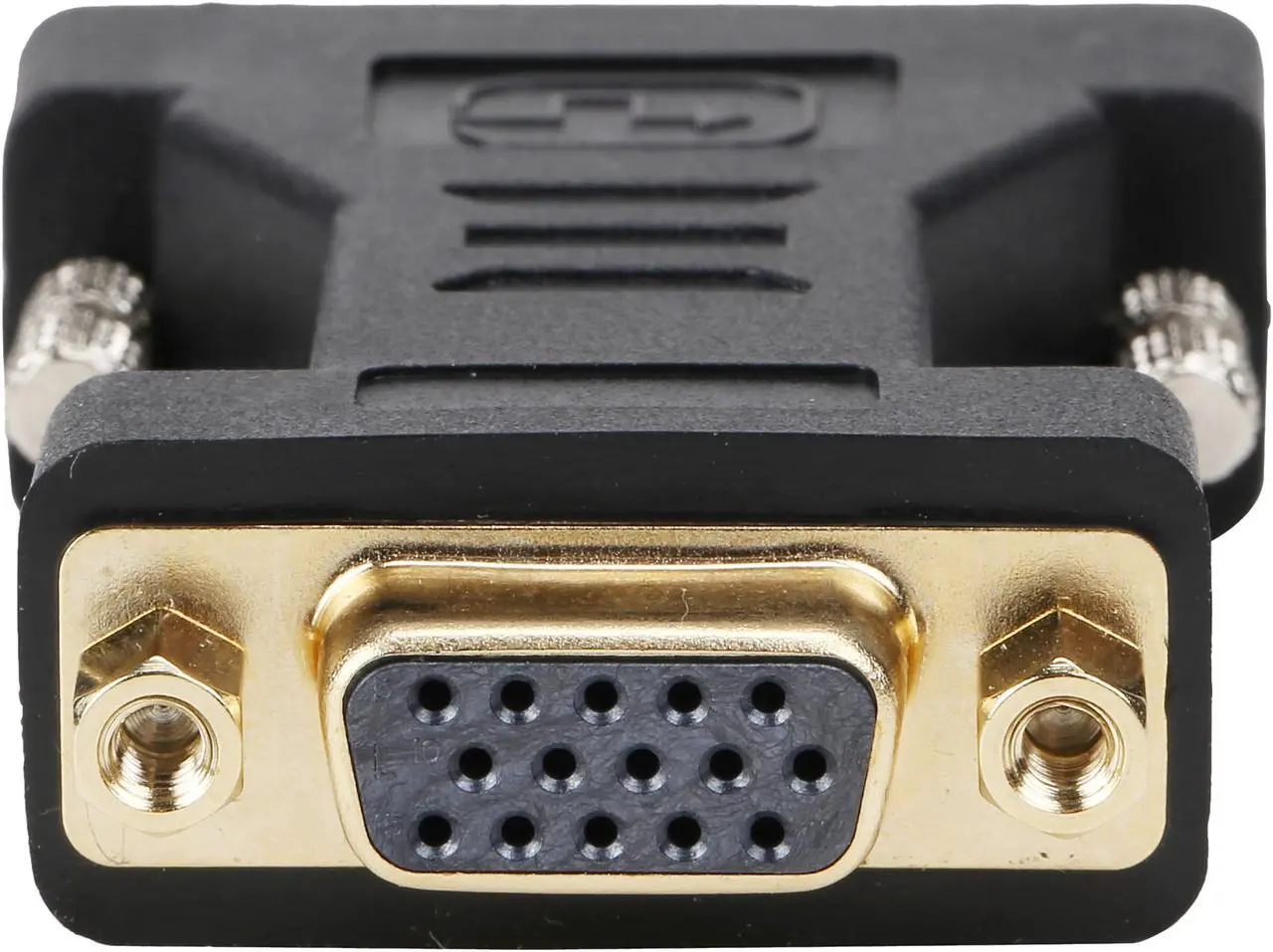 Alt view image 4 of 6 - Coboc EA-AD-DVI2VGA-MF Black Color Dual Link DVI-I(24+5) Male to VGA Female Analog Video Adapter,Gold Plated,M-F
