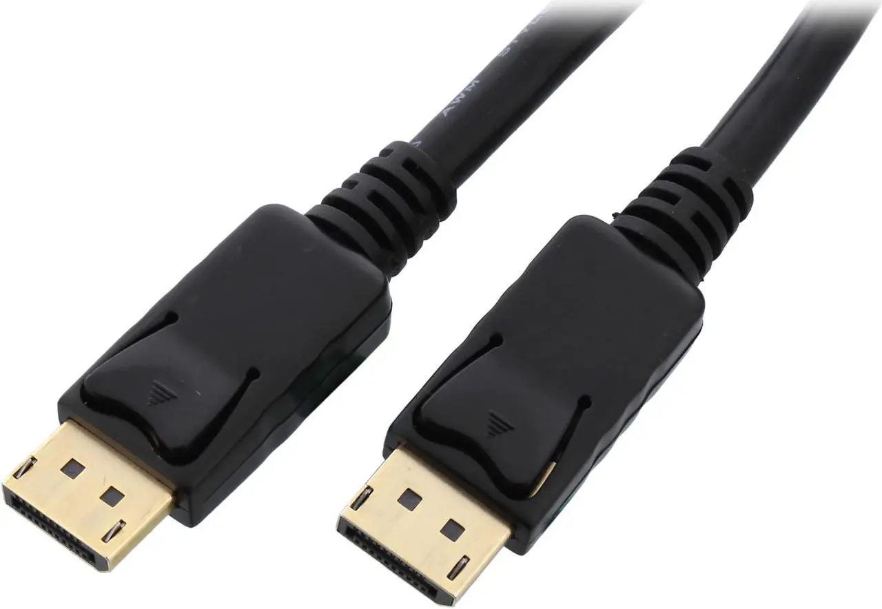 Main image of Coboc CL-DP-HBR2-15-BK 15ft 28AWG Displayport1.2 High Bit-Rate 2 DisplayPort Male to Male Cable with latching,Gold Plated,Black - 4K x 2K Ready - Eyefinity Support