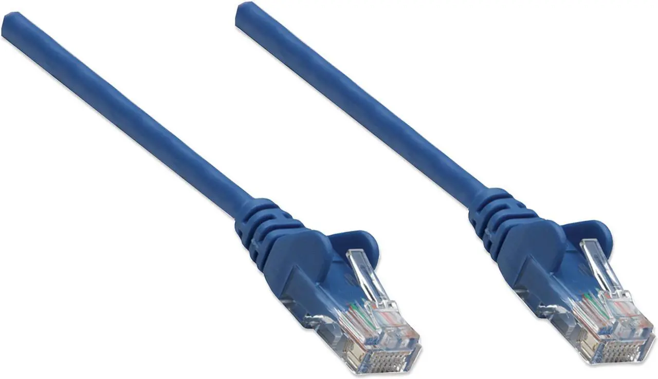 Alt view image 2 of 3 - Intellinet Network Cable, Cat5e, UTP, RJ45 Male / RJ45 Male, 7.5 m (25 ft.), Blue
