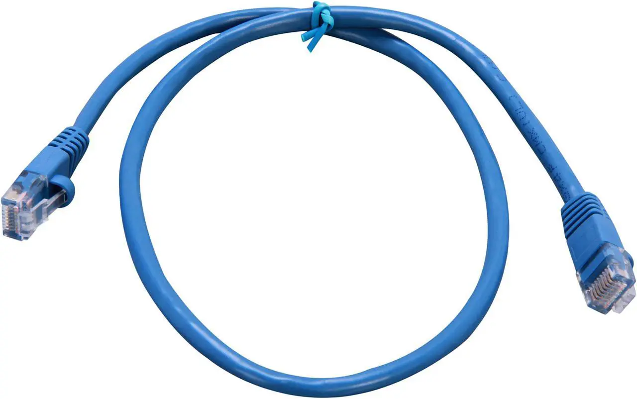 Alt view image 2 of 2 - Rosewill CY-CAT5E-02-BL 2 ft. Cat 5E Blue 350Mhz UTP Network Cable