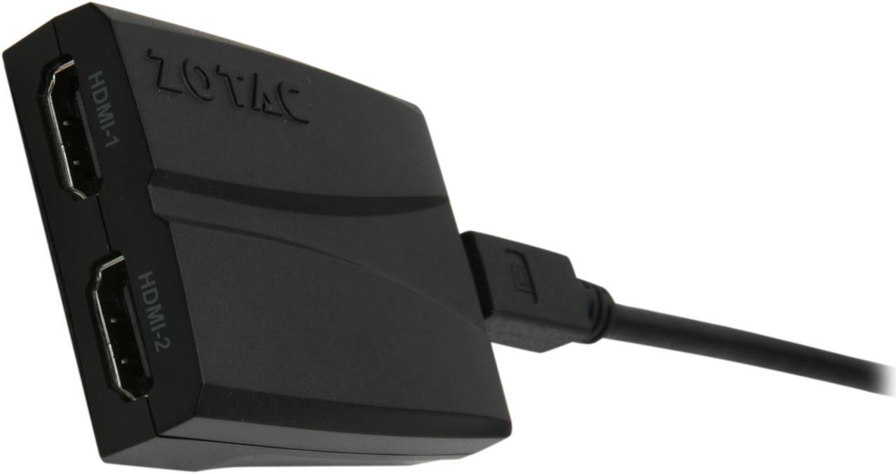 Main image of ZOTAC ZT-DP2HD Displayport to Dual HDMI Adapter