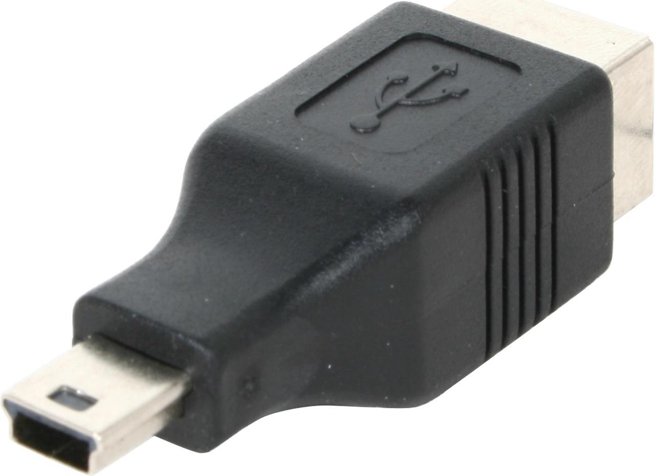 Alt view image 2 of 5 - Kaybles AD-USB-BF-MINIBM USB B Female to Mini USB B (5pin) Male Adapter Black - OEM